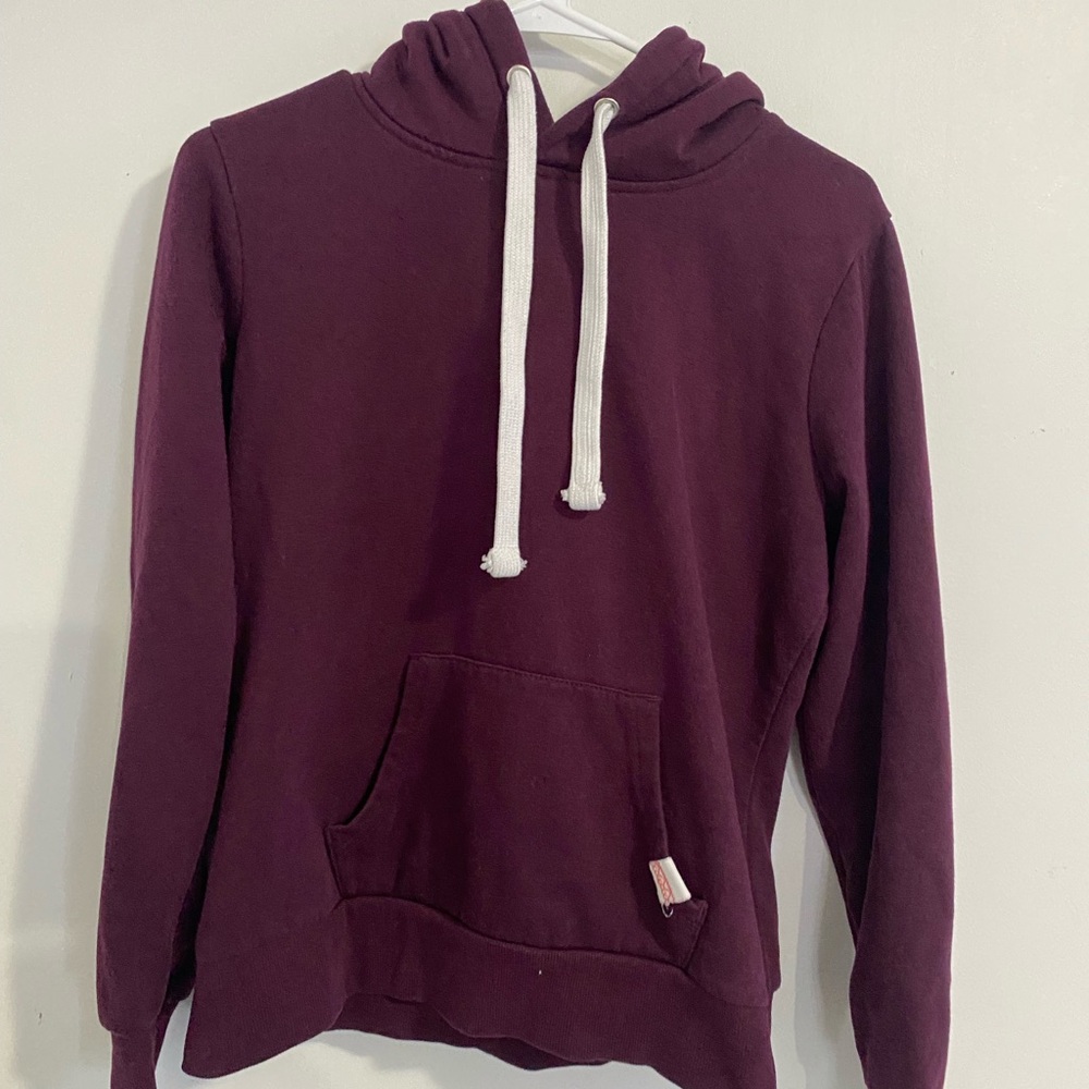 Women's Burgundy Hoodie Sweater